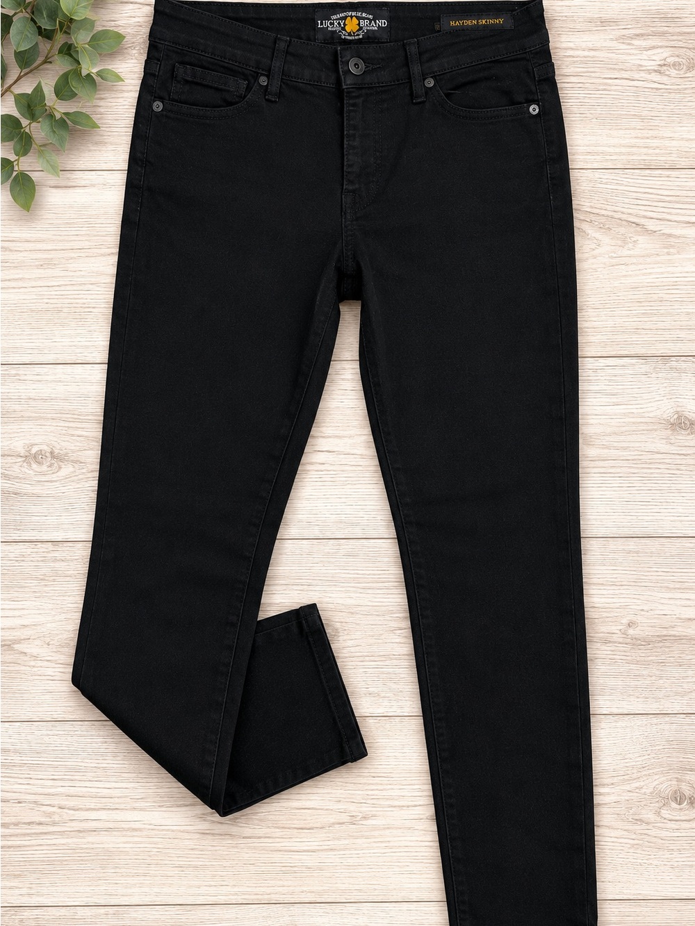 Lucky Brand Hayden Skinny Black Jeans Size 6/28 Stretch Denim